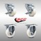 Service Caster 3 Inch SS Nylon Wheel Swivel Top Plate Caster Set with 2 Brake 2 Rigid SCC SCC-SS20S314-NYS-TLB-2-R-2 - alternate 5